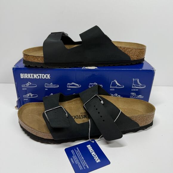 NIB • Birkenstock Arizona Oiled Leather Size:42 L11/M9 Normal Width - Picture 1 of 8